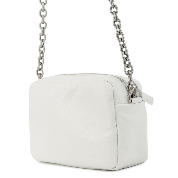 バレンシアガ ショルダーバッグ モナコ カメラバッグ XS BB レザー 806459 BALENCIAGA 白