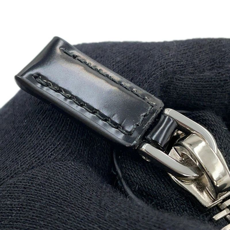 プラダ 長財布 ブラッシュドレザー ラウンドファスナー 2ML317 PRADA メンズ 黒