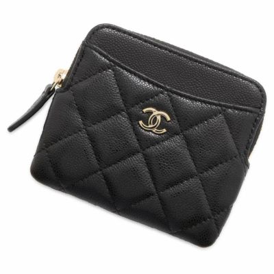 シャネル コインケース マトラッセ ココマーク キャビアスキン AP2061 CHANEL 財布 小銭入れ 黒 |  中古・新品ブランド販売ギャラリーレア公式通販