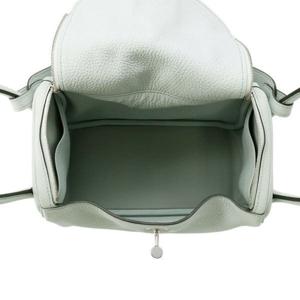 エルメス ハンドバッグ リンディ26 ブルーペール/シルバー金具 トリヨンクレマンス D刻印 2wayショルダー