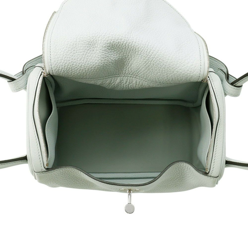 エルメス ハンドバッグ リンディ26 ブルーペール/シルバー金具 トリヨンクレマンス D刻印 2wayショルダー