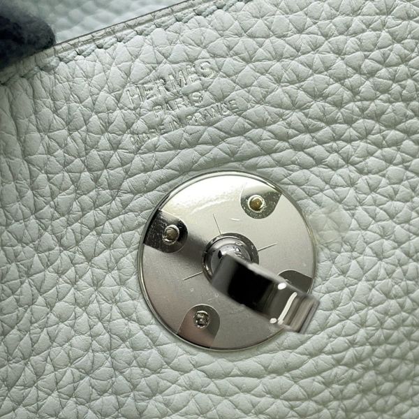 エルメス ハンドバッグ リンディ26 ブルーペール/シルバー金具 トリヨンクレマンス D刻印 2wayショルダー