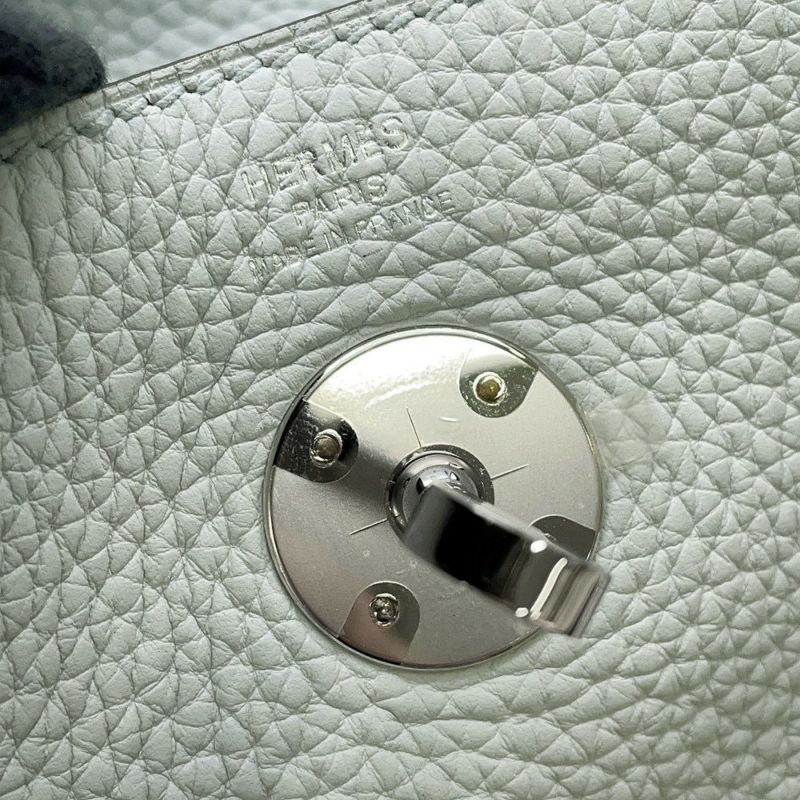 エルメス ハンドバッグ リンディ26 ブルーペール/シルバー金具 トリヨンクレマンス D刻印 2wayショルダー