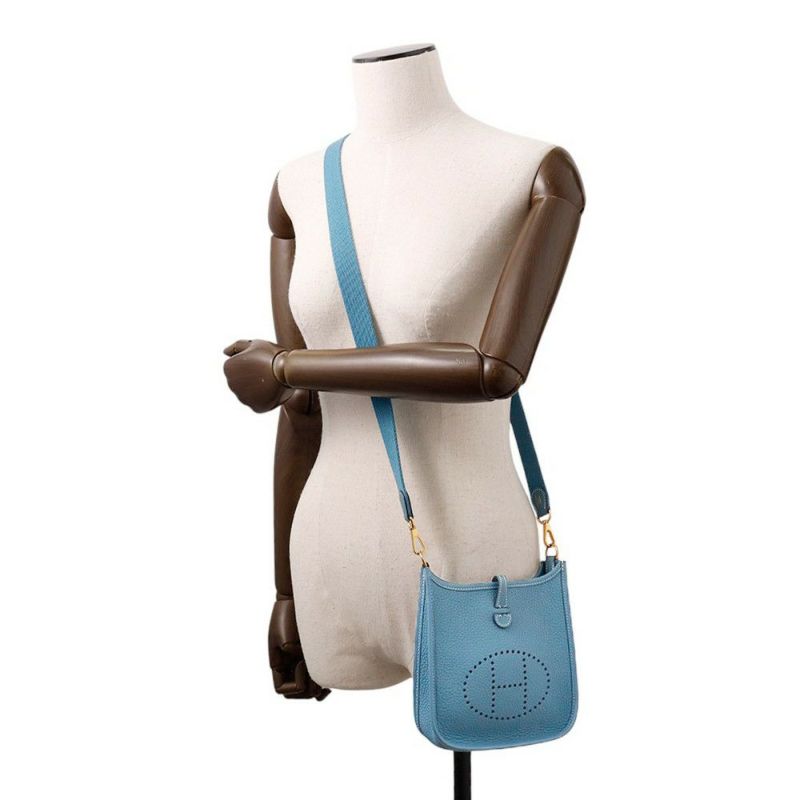 エルメス エブリンTPM 111cm アマゾン ニューブルージーン/ゴールド金具 トリヨンクレマンス B刻印