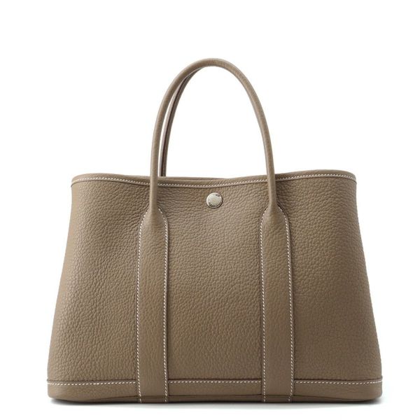 エルメス トートバッグ ガーデンパーティTPM エトゥープ/シルバー金具 ネゴンダ D刻印