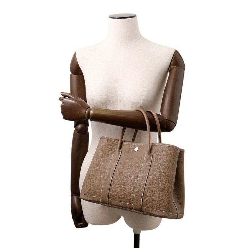 エルメス トートバッグ ガーデンパーティTPM エトゥープ/シルバー金具 ネゴンダ D刻印