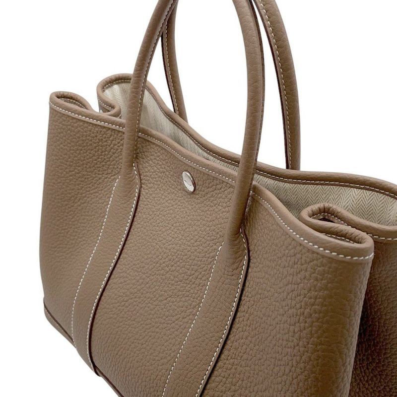 エルメス トートバッグ ガーデンパーティTPM エトゥープ/シルバー金具 ネゴンダ D刻印