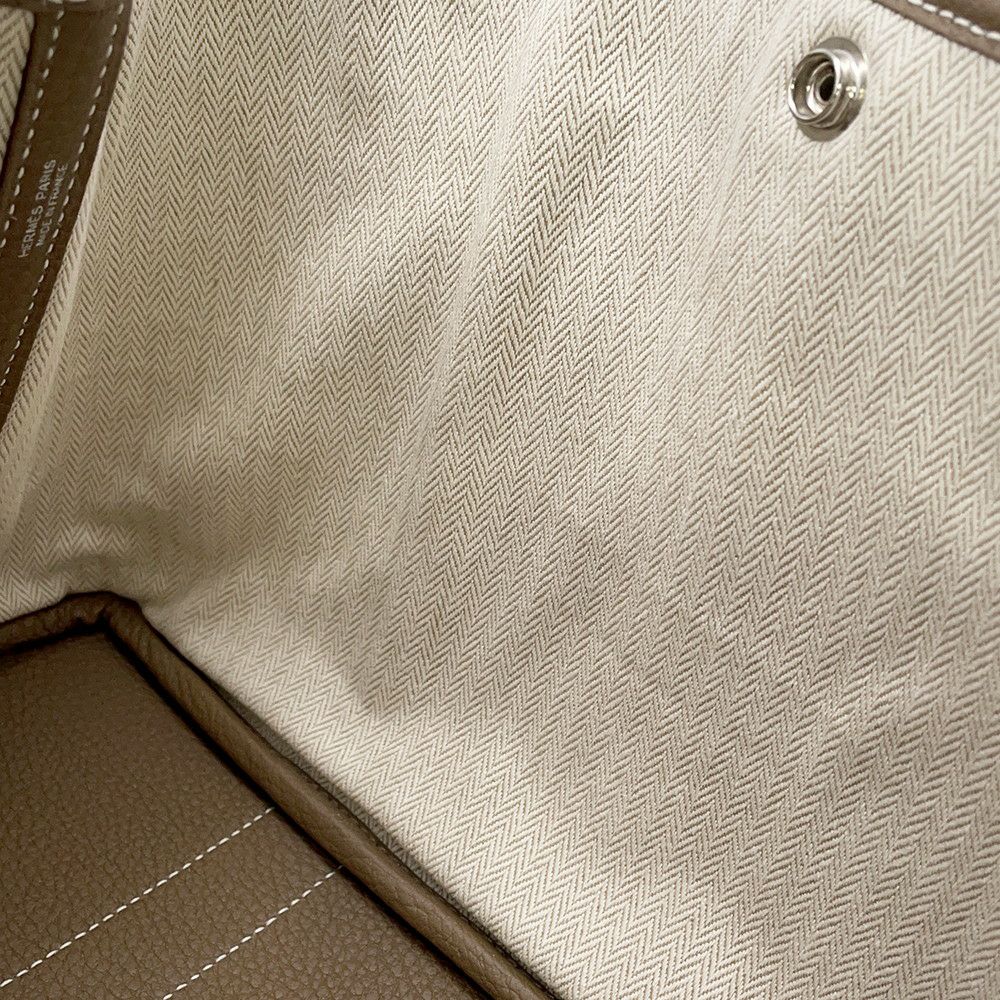 エルメス トートバッグ ガーデンパーティTPM エトゥープ/シルバー金具 ネゴンダ D刻印