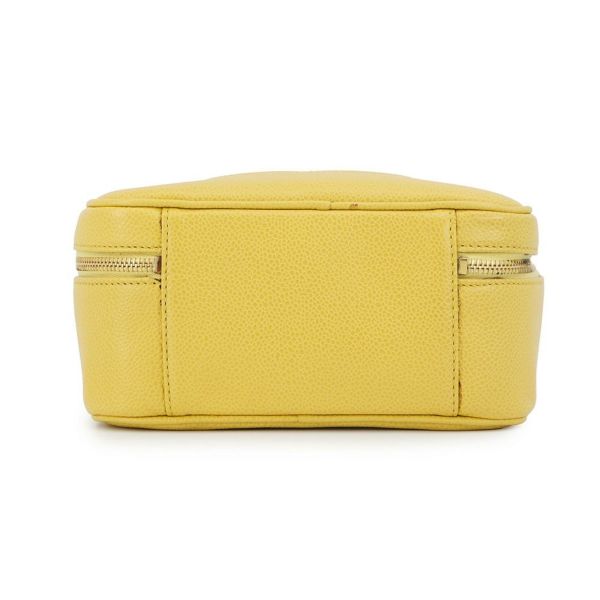 シャネル ショルダーバッグ ココマーク トップハンドル バニティバッグ キャビアスキン A07060 CHANEL