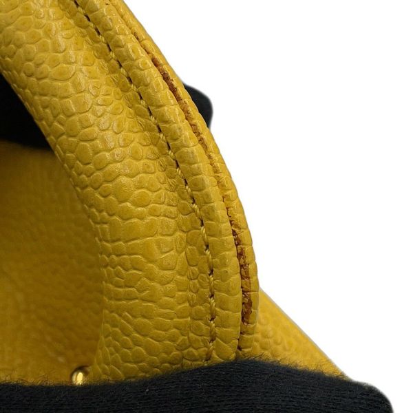 シャネル ショルダーバッグ ココマーク トップハンドル バニティバッグ キャビアスキン A07060 CHANEL