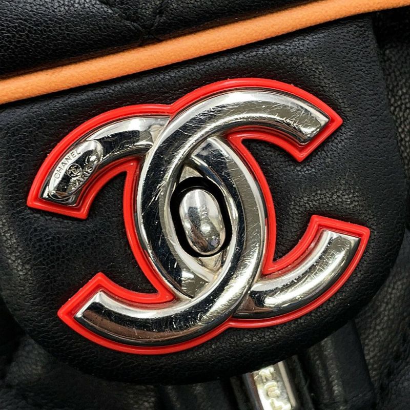 シャネル リュック マトラッセ ココマーク ラムスキン CHANEL バッグ バックパック 黒