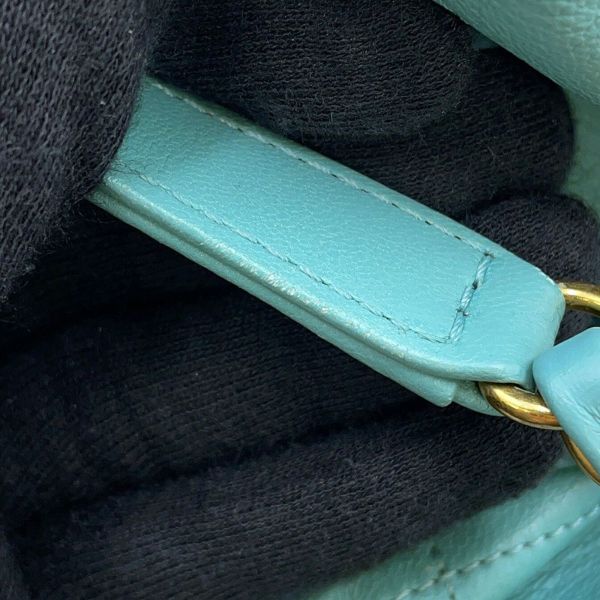 シャネル チェーンショルダーバッグ ココマーク マトラッセ ドローストリング ラムスキン CHANEL 2way