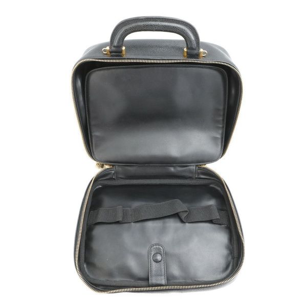 シャネル ハンドバッグ ココマーク バニティバッグ キャビアスキン A07061 CHANEL 2way 黒