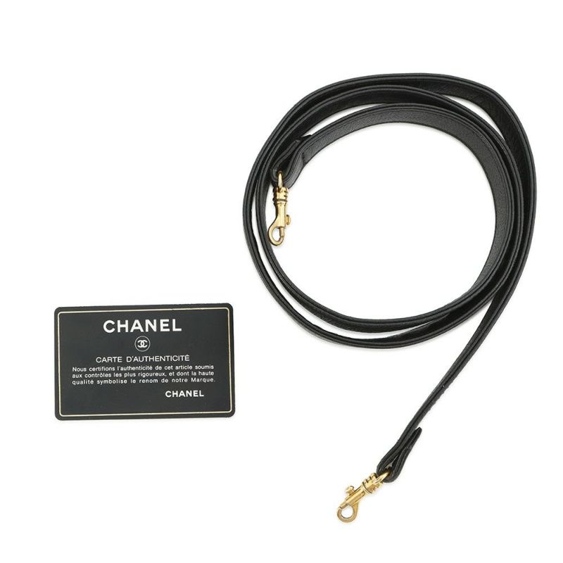 シャネル ハンドバッグ ココマーク バニティバッグ キャビアスキン A07061 CHANEL 2way 黒