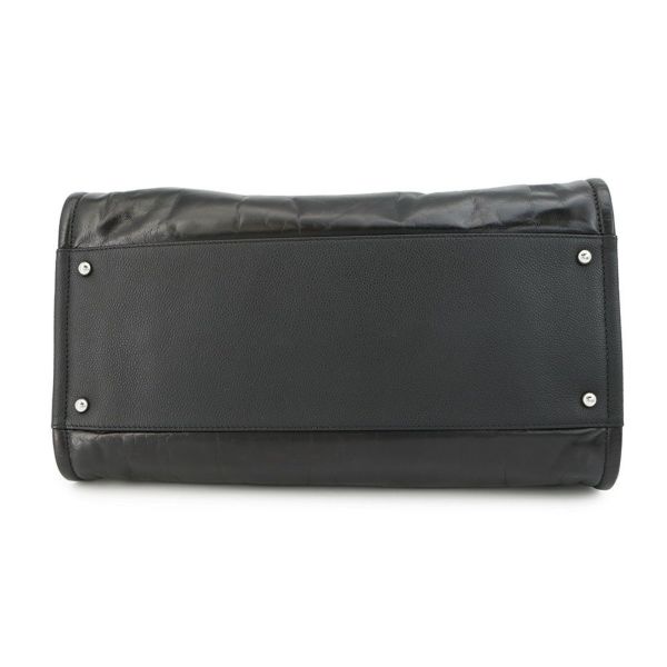 シャネル トートバッグ ドーヴィル ココマーク ラージ レザー CHANEL 2way 黒