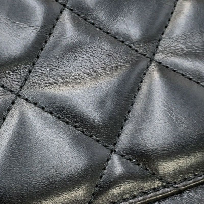 シャネル トートバッグ ドーヴィル ココマーク ラージ レザー CHANEL 2way 黒