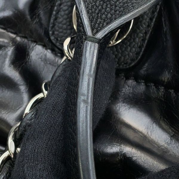 シャネル トートバッグ ドーヴィル ココマーク ラージ レザー CHANEL 2way 黒