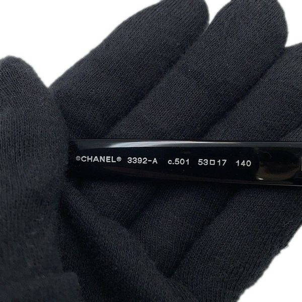 シャネル サングラス ココマーク スクエア シェイプ オプティカル 53□17 140 3392-A CHANEL アイウェア 黒