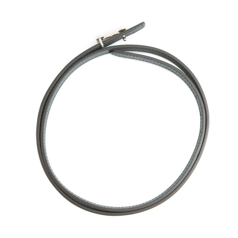 エルメス べルト バブル バックル セサミ/ヴェールシプレ/シルバー金具 スイフト/エプソン B刻印 サイズ75 リバーシブル