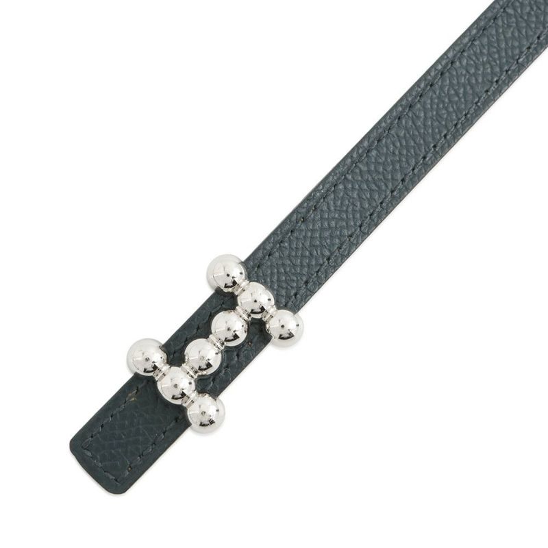 エルメス べルト バブル バックル セサミ/ヴェールシプレ/シルバー金具 スイフト/エプソン B刻印 サイズ75 リバーシブル