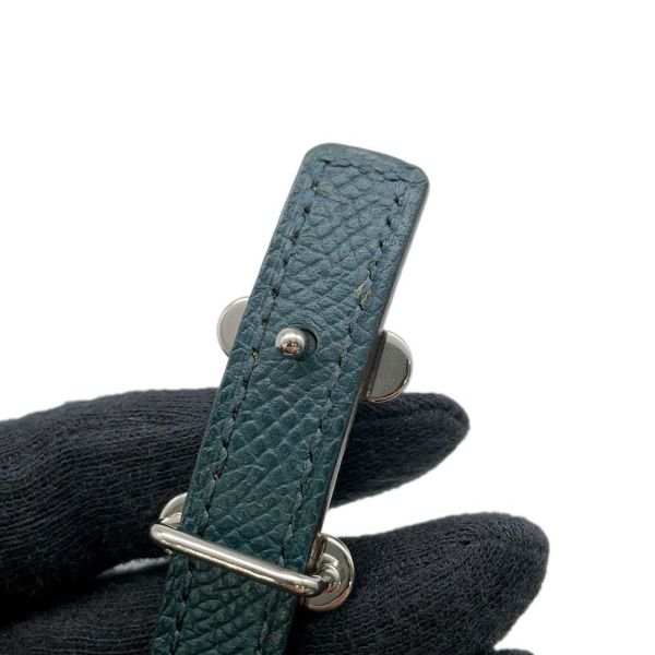 エルメス べルト バブル バックル セサミ/ヴェールシプレ/シルバー金具 スイフト/エプソン B刻印 サイズ75 リバーシブル