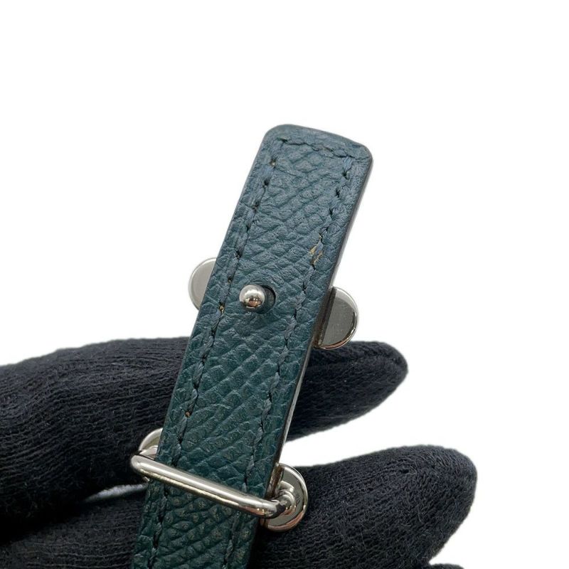 エルメス べルト バブル バックル セサミ/ヴェールシプレ/シルバー金具 スイフト/エプソン B刻印 サイズ75 リバーシブル