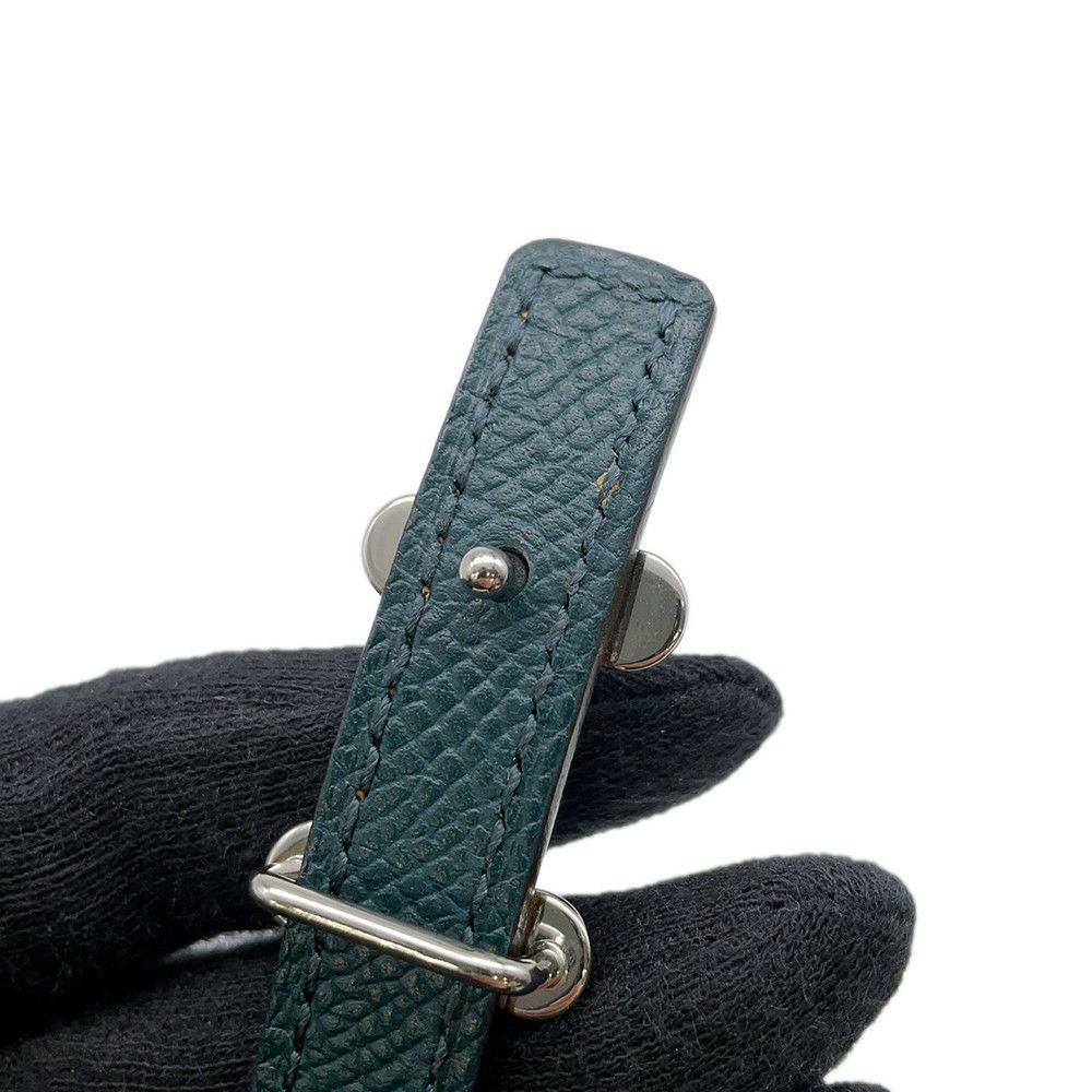 エルメス べルト バブル バックル セサミ/ヴェールシプレ/シルバー金具 スイフト/エプソン B刻印 サイズ75 リバーシブル