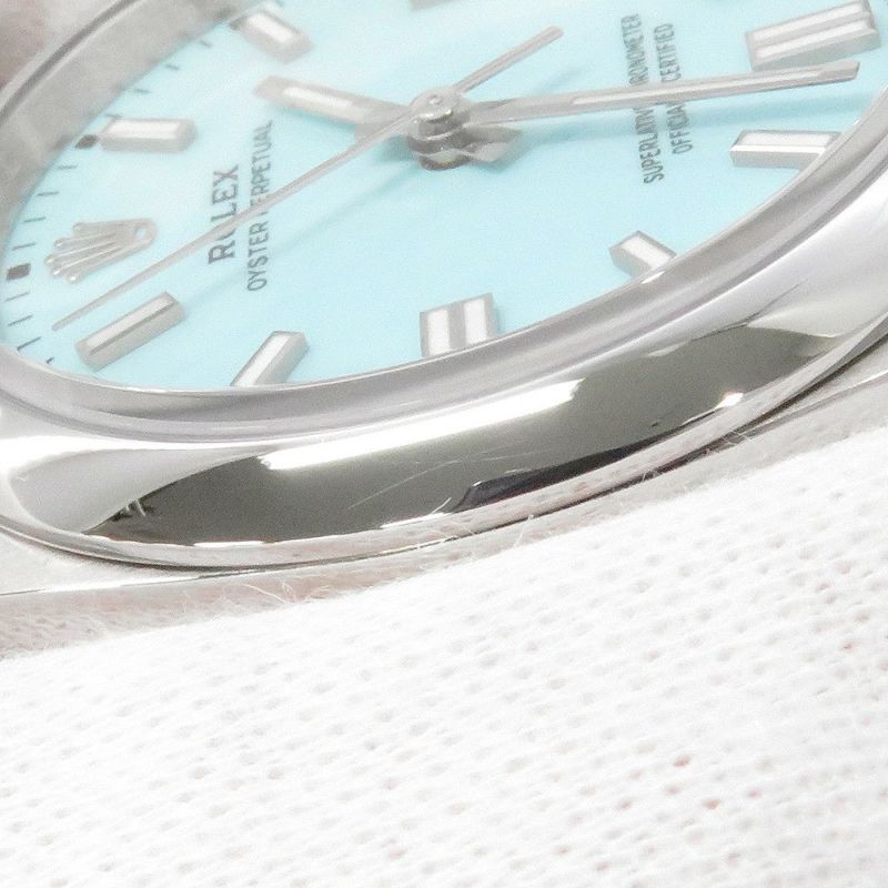 ロレックス オイスターパーペチュアル36 ランダムシリアル ルーレット 126000 ROLEX 腕時計 ターコイズブルー文字盤