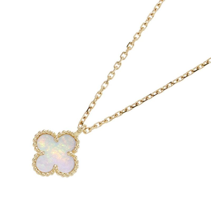 ヴァンクリーフ&アーペル ネックレス スウィート アルハンブラ ペンダント マザーオブパール K18YGイエローゴールド VCARF69100