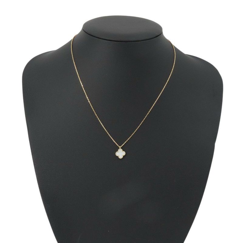 ヴァンクリーフ&アーペル ネックレス スウィート アルハンブラ ペンダント マザーオブパール K18YGイエローゴールド VCARF69100