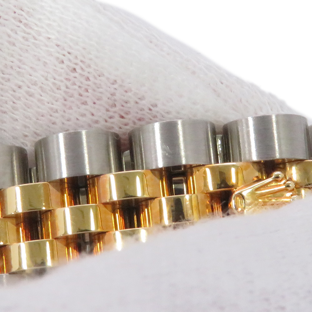 ロレックス デイトジャスト SS/K18YGイエローゴールド 10Pダイヤ M番 179173G シャンパン文字盤 コンピューター