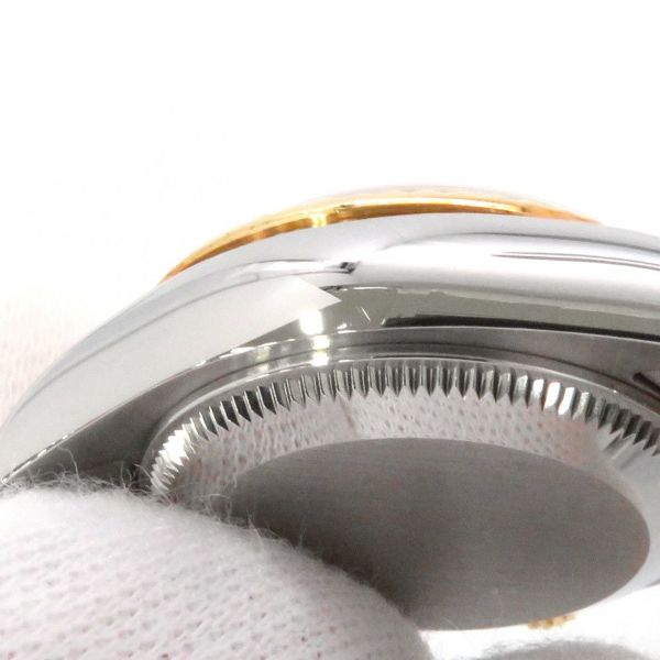 ロレックス デイトジャスト SS/K18YGイエローゴールド 10Pダイヤ M番 179173G シャンパン文字盤 コンピューター