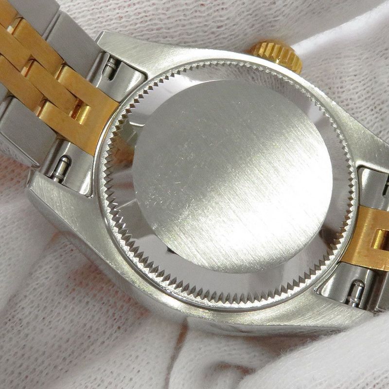 ロレックス デイトジャスト SS/K18YGイエローゴールド 10Pダイヤ M番 179173G シャンパン文字盤 コンピューター