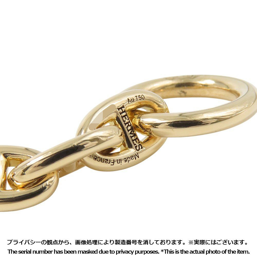 エルメス ブレスレット シェーヌダンクルTPM 24コマ K18YGイエローゴールド HERMES ジュエリー