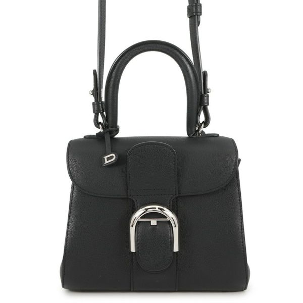 デルヴォー ハンドバッグ ブリヨン ミニ カーフレザー AA0406AAU099ZPA Delvaux 2way 黒 デルボー