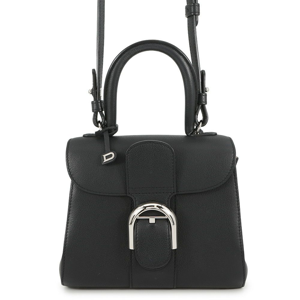 デルヴォー ハンドバッグ ブリヨン ミニ カーフレザー AA0406AAU099ZPA Delvaux 2way 黒 デルボー