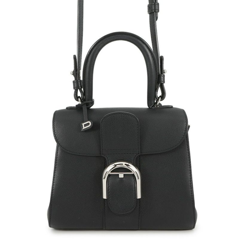 デルヴォー ハンドバッグ ブリヨン ミニ カーフレザー AA0406AAU099ZPA Delvaux 2way 黒 デルボー