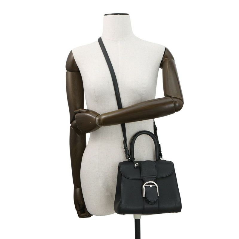 デルヴォー ハンドバッグ ブリヨン ミニ カーフレザー AA0406AAU099ZPA Delvaux 2way 黒 デルボー