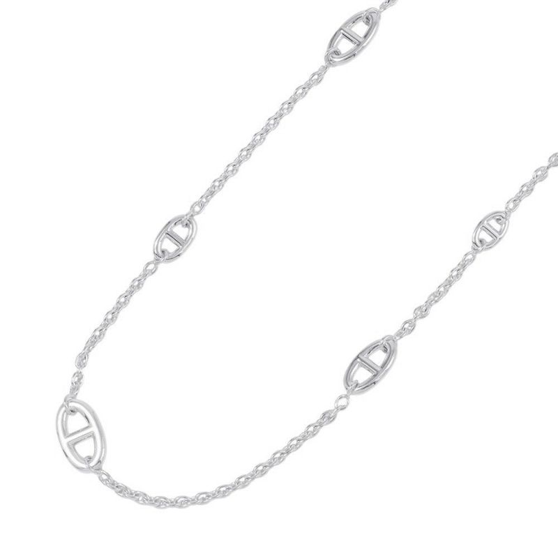 エルメス ネックレス シェーヌダンクル ファランドール SV925シルバー サイズ80 HERMES ジュエリー