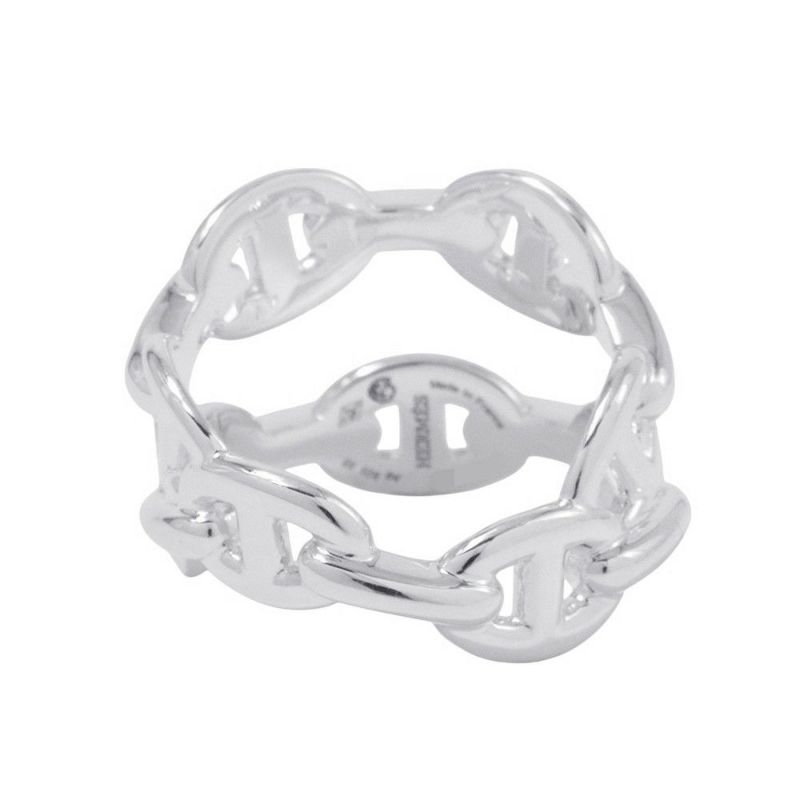 エルメス リング ダブル アンシェネ PM Enchainee SV925シルバー リングサイズ55 HERMES ジュエリー