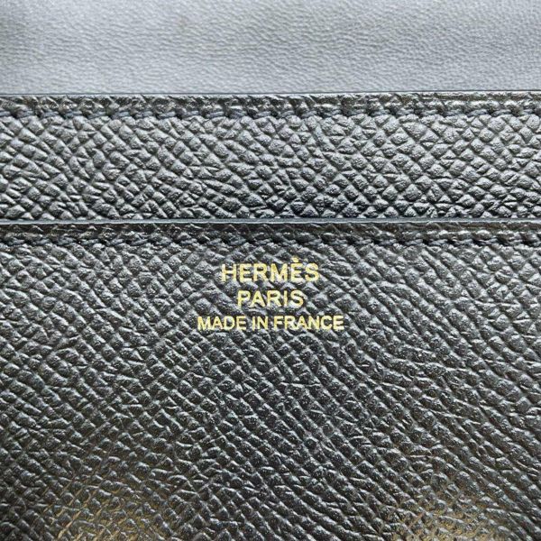 エルメス 長財布 コンスタンス トゥーゴー ロング ブラック/ゴールド金具 エプソン W刻印 HERMES 黒