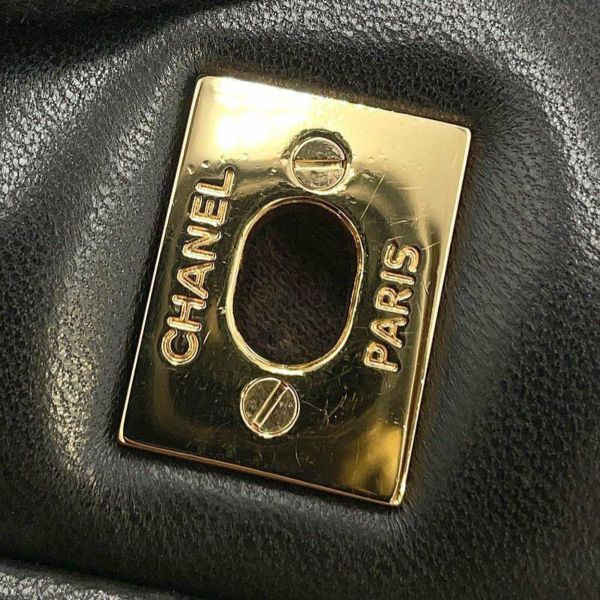 シャネル チェーンショルダーバッグ マトラッセ30 ココマーク ラムスキン A58600 CHANEL 黒 デカマト