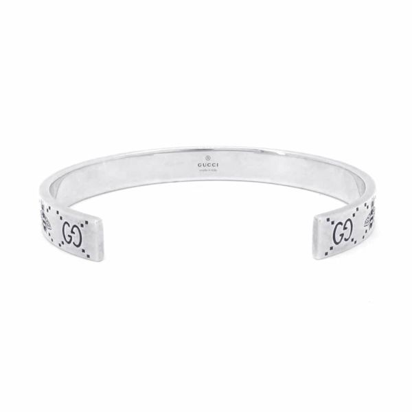 グッチ ブレスレット GG&ビー バングル  GG&Bee Engraving  Bangle SV925シルバー サイズ19 728296 GUCCI