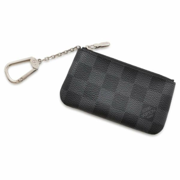 ルイヴィトン コインケース ダミエ・グラフィット ポシェット・クレ N60155 LOUIS VUITTON 黒