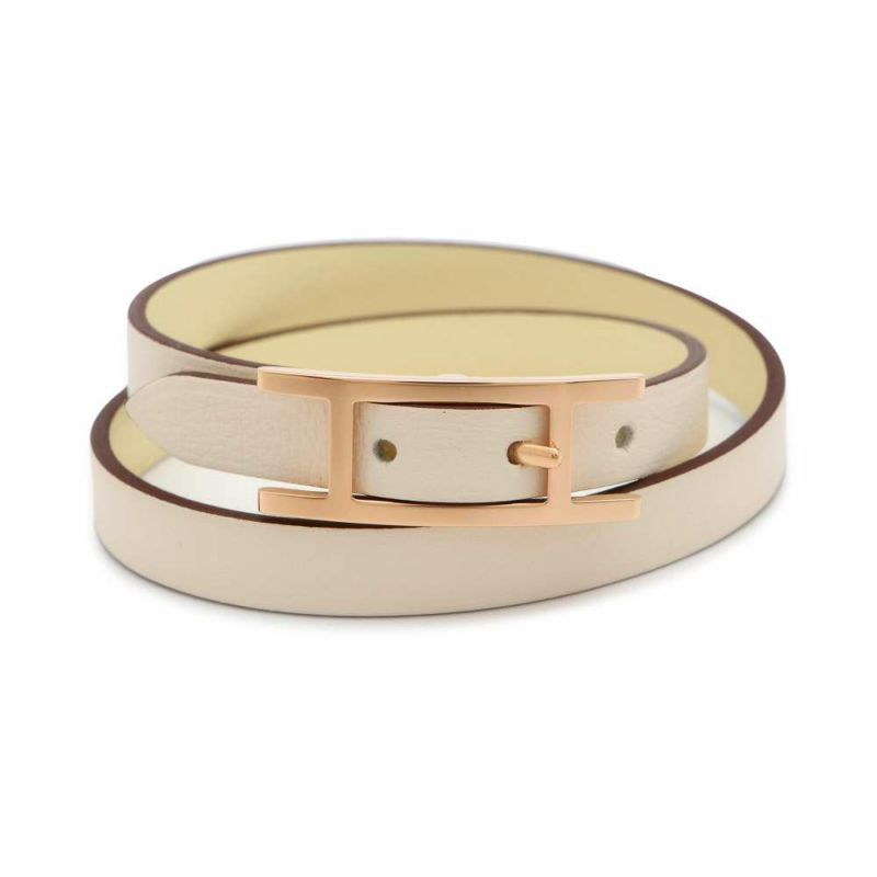 エルメス ビーアピ ドゥブルトゥール ナタ/ジョーヌミルトン/ピンクゴールド金具 スイフト サイズT3 HERMES