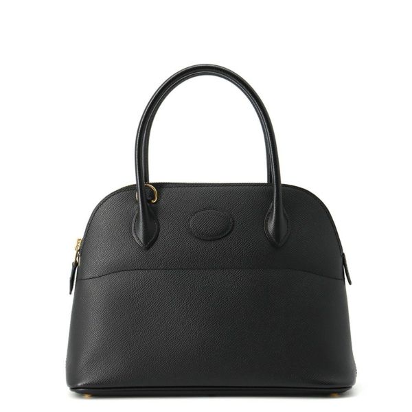 エルメス ハンドバッグ ボリード27 ブラック/ゴールド金具 エプソン C刻印 2wayショルダー 黒