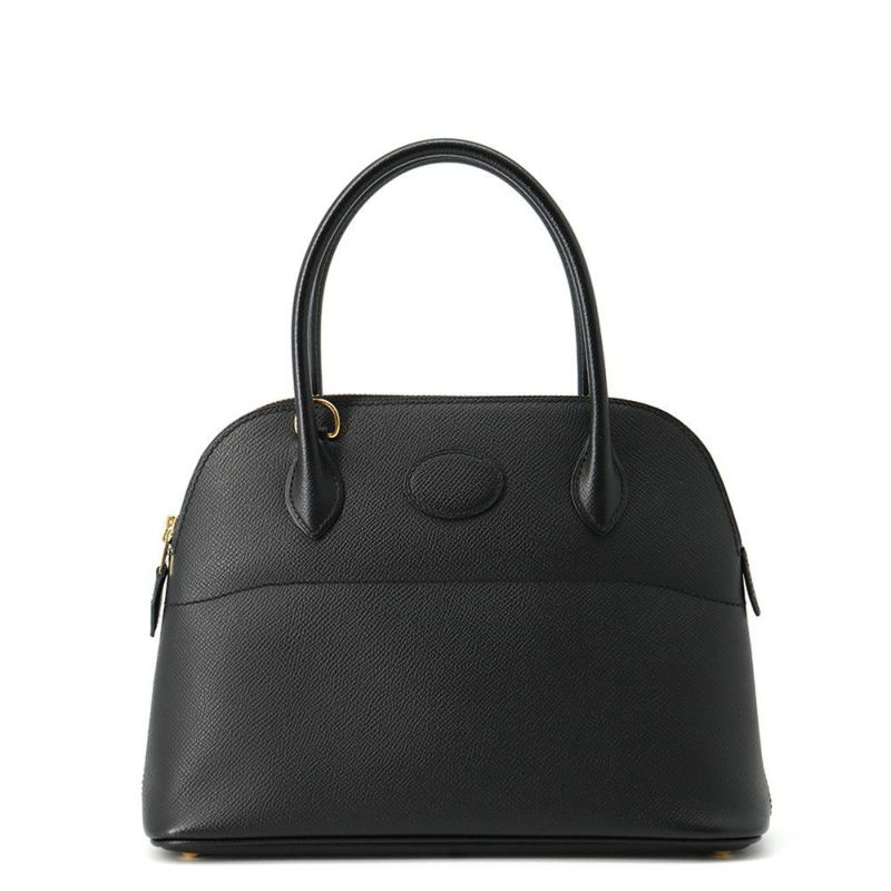 エルメス ハンドバッグ ボリード27 ブラック/ゴールド金具 エプソン C刻印 2wayショルダー 黒