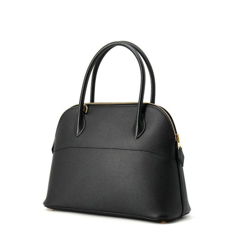 エルメス ハンドバッグ ボリード27 ブラック/ゴールド金具 エプソン C刻印 2wayショルダー 黒