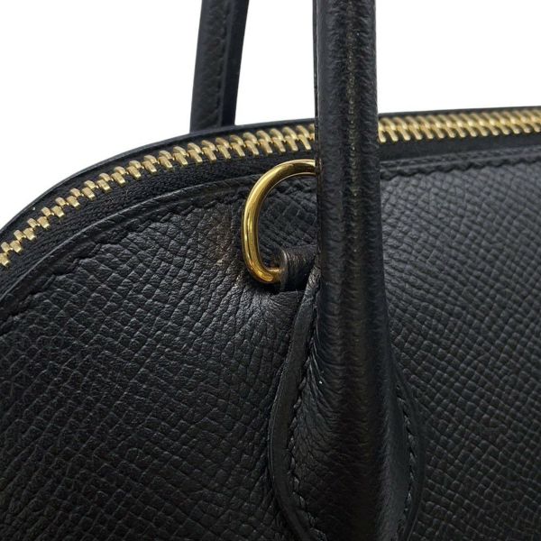エルメス ハンドバッグ ボリード27 ブラック/ゴールド金具 エプソン C刻印 2wayショルダー 黒