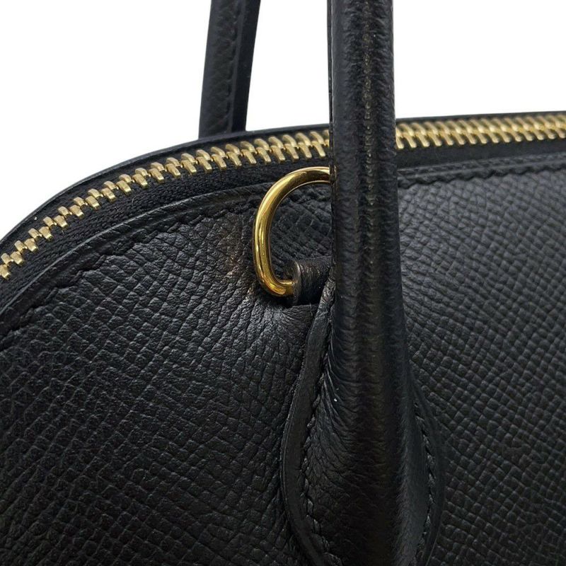エルメス ハンドバッグ ボリード27 ブラック/ゴールド金具 エプソン C刻印 2wayショルダー 黒